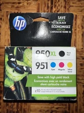 GENUINE HP 950XL BLACK 951 COLOR INK CARTRIDGES C2P01FN BRAND NEW EXP 08/2020