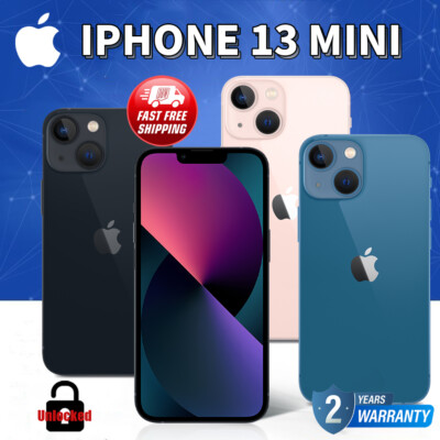 New Apple iPhone 13 MINI A2481 128GB /256GB Factory Unlocked GSM CDMA Smartphone