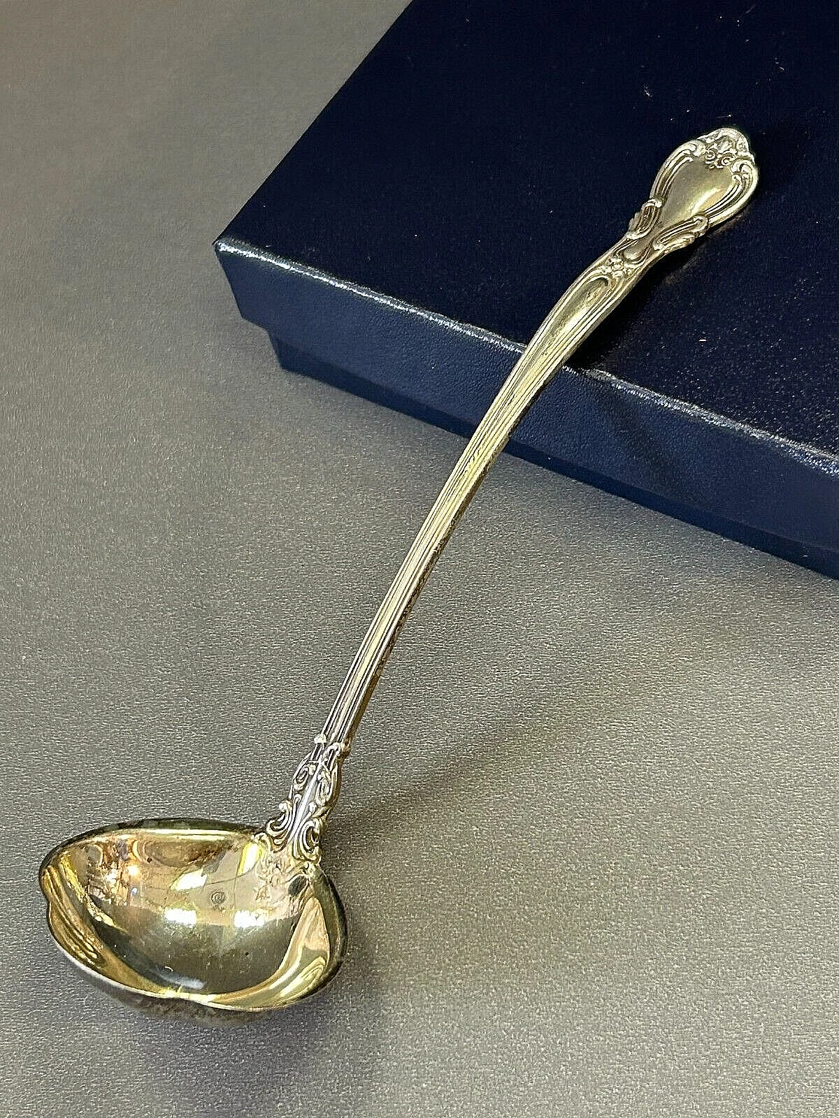 STERLING GORHAM WHITING S Serving Ladle Spoon 5" CHANTILLY 1895 ANTIQUE 17.4g