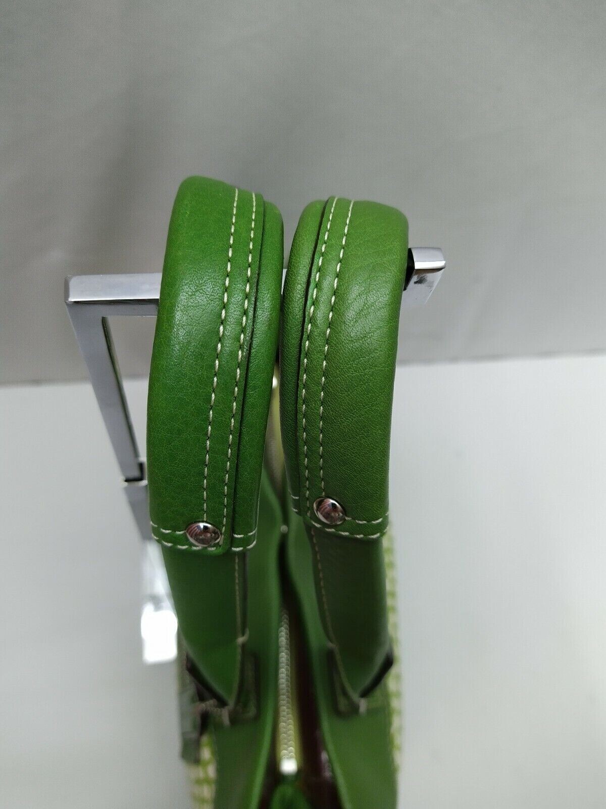 Coach Penelope Green Pebbled Leather Trim Top Handle … Gem