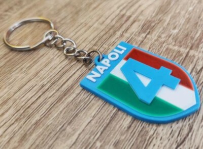 Porte-clés SSC Napoli Scudetto Calcio - Fan Azzurri Campioni D'Italia