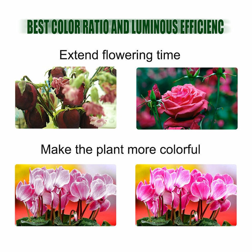 2 Pack 8500W LED Grow Light Panel Full Spectrum Lamp for Indoor Plant ...