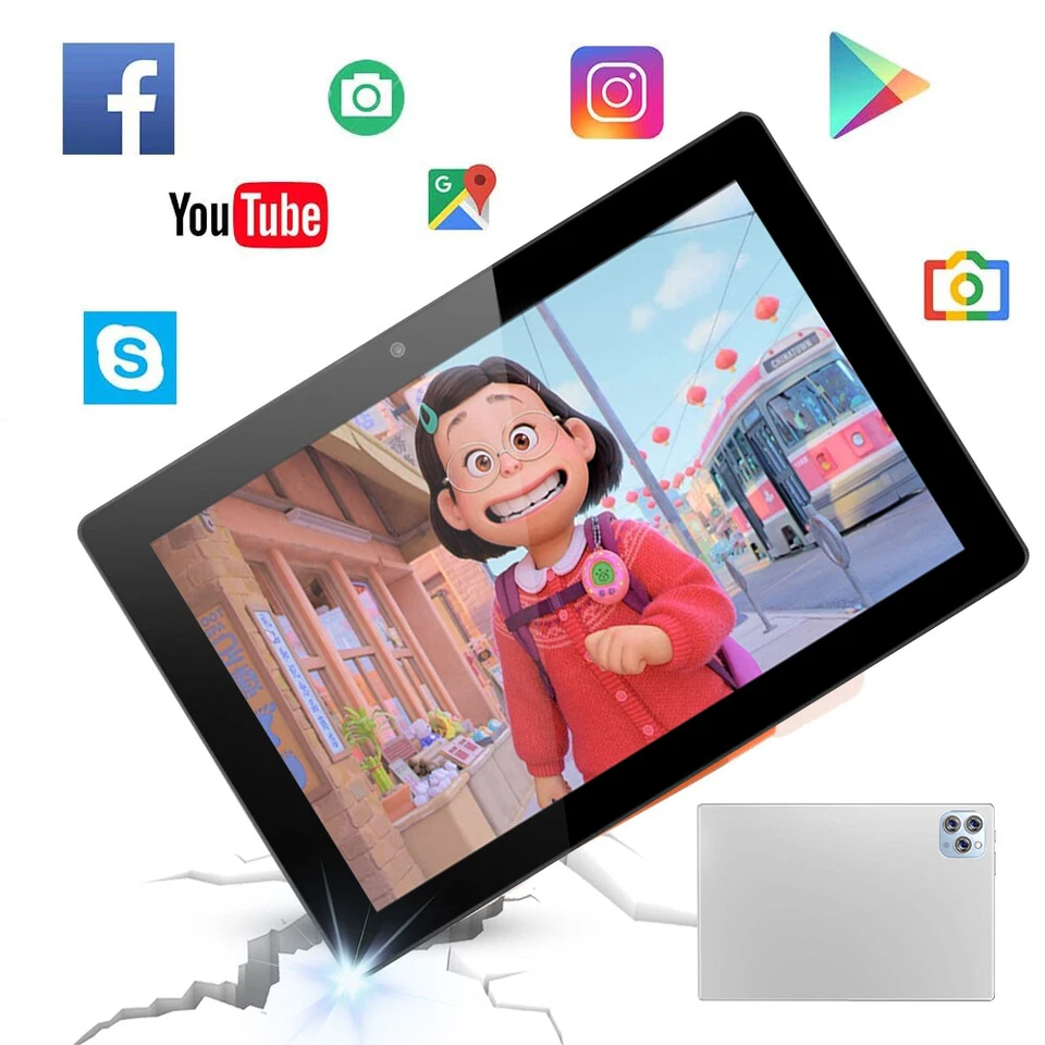 Kids Tablet, 7"/10" HD Android Tablet for Kids,Octa-Core,BT & Wi-Fi,Dual Camera - Image 4 of 4