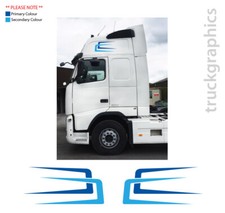 Volvo Globetrotter FH XL Dutch Stripes ,Decal,Sticker Graphic,Window sticker (6)