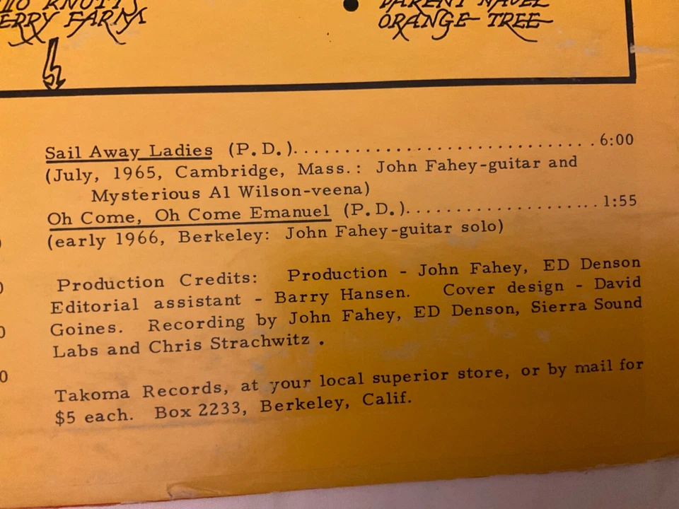 John Fahey - Guitar Vol. 4 (EX) Foto 4 de 4