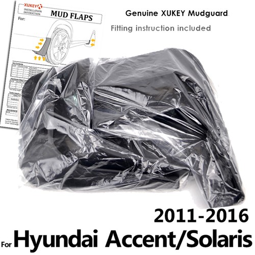 A Set Mudguards for Hyundai Accent Car Fender mud flaps Splash Guards 2011-2018 - Picture 5 of 6