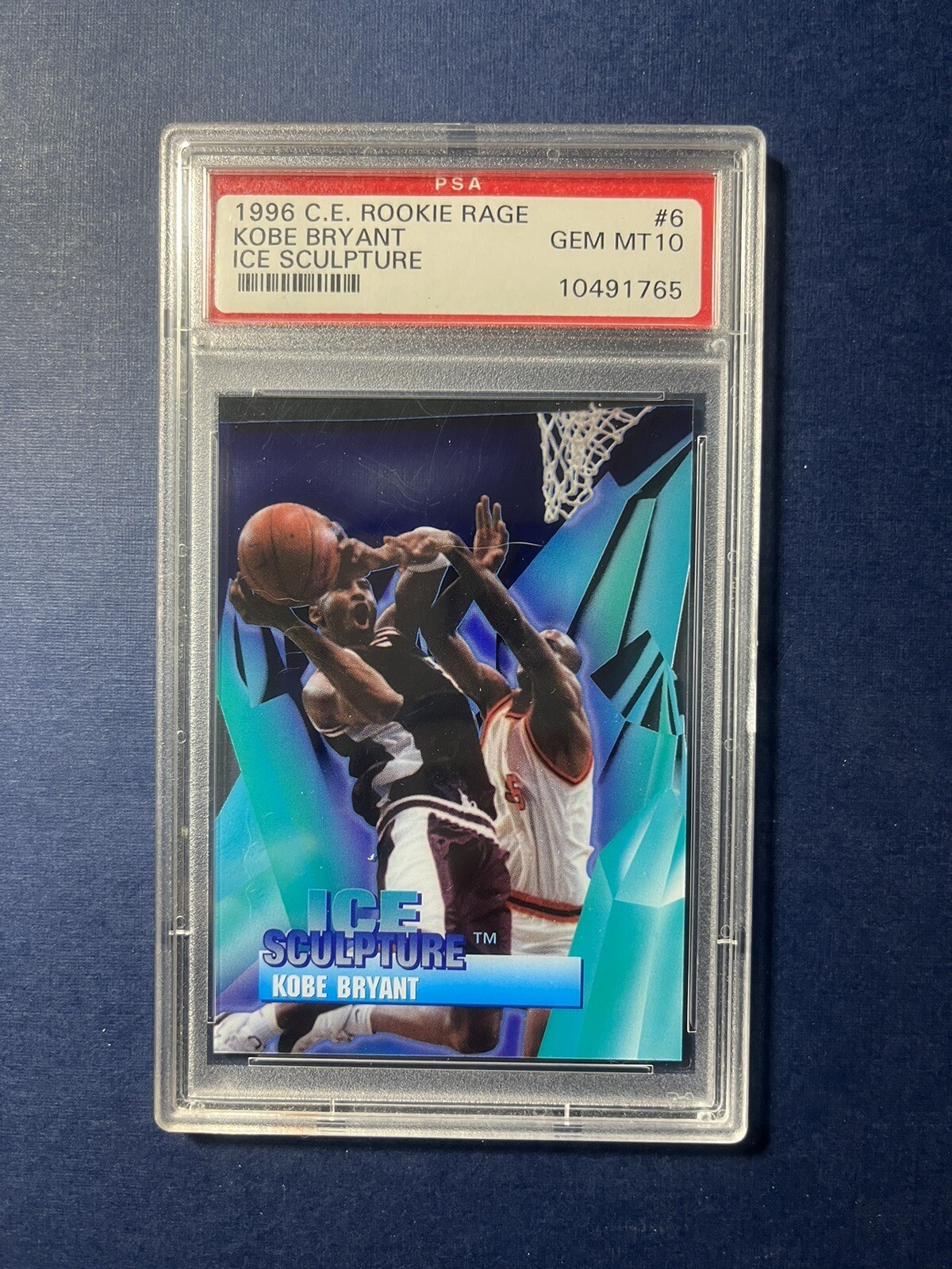 1996/97 Collectors Edge Rookie Rage Kobe Bryant #6 Ice Sculpture PSA 10