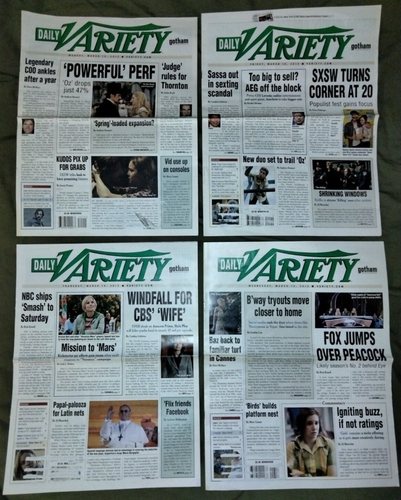 11 Consecutive Issues Daily Variety Mar 4 - Mar 18 2013 James Franco Star HWOF - Picture 3 of 7