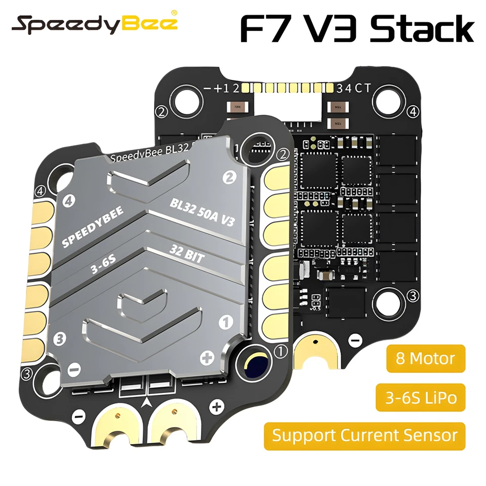 SpeedyBee F7 V3 Flight Stack Flight Controller 50A ESC for FPV Freestyle Drone - Image 4 of 4