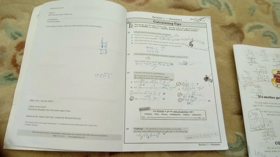  CGP Key Statge Three Mathematics Higher Level-1 x The Study Guide & 1x workbook - Image 2 of 4
