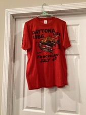 Daytona 1986 Vintage Firecracker July 4th Daytona Speed Week T-shirt