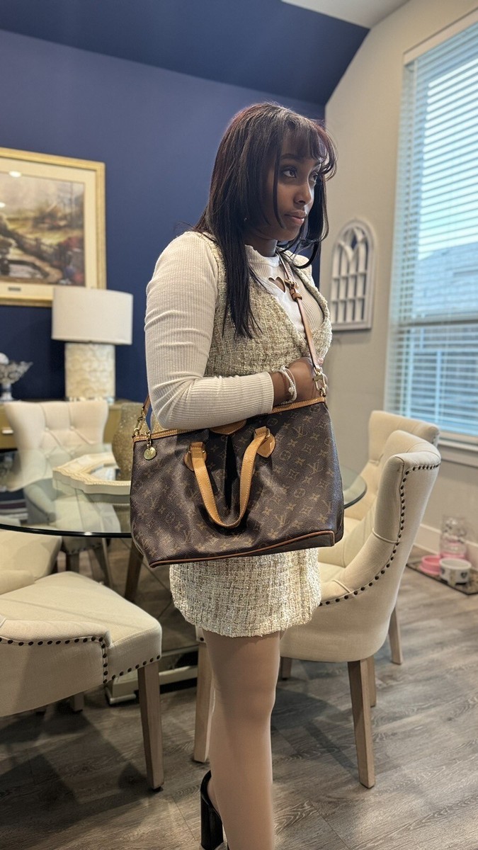 Louis Vuitton Palermo PM Monogram Shoulder Tote Handbag 2 Way