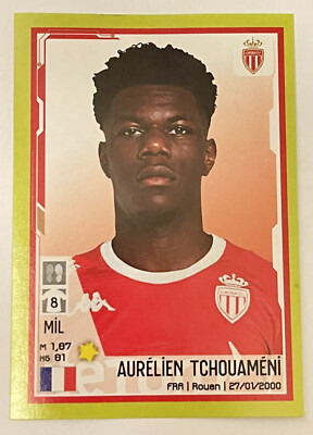 Panini Sticker Rookie Aurelien TCHOUAMENI #260 -Monaco- 2021/22 Ligue 1 Figure