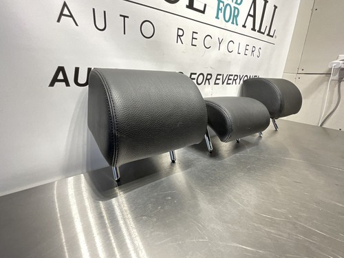 2013-2017 VOLKSWAGEN CC REAR HEADRESTS SET OF 3 BLACK LEATHER OEM - Picture 2 of 5