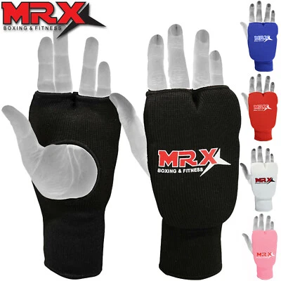 MRX Karate Mitts Elasticated Padded Martial Arts Boxing Training Gloves MMA