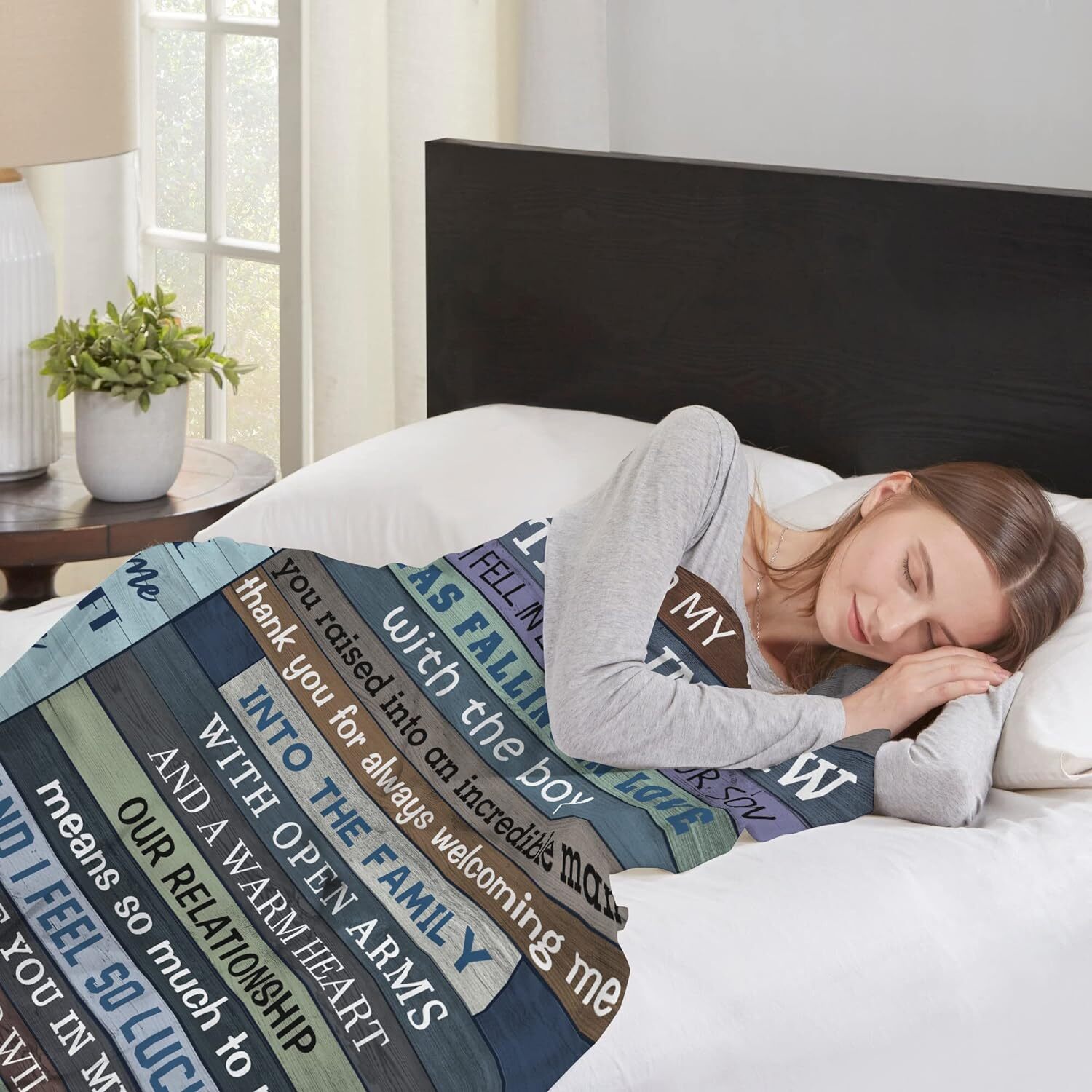 Mosslink Mother in Law Gifts from Daughter in Law, Throw Blanket Gifts