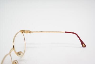 Lunettes De Soleil Vintage Anne Marie Perris D-2 - Plaqué Or 24Kt Et Argent - Forme Ovale - Neuf Sans étiquettes