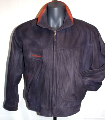 Herren Nubuk Jacke Blouson von ''Machiavelli'' Gr. 58 NEU UNIKAT VINTAGE NP 489 !