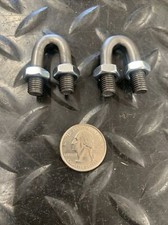 2 Pcs 33C Throttle Cable Metal U-bolt Mounting Clamp Conduit Pipe Tube Wire 5/16