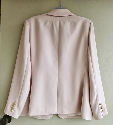 J Crew Willa Blazer In City Crepe Pink Übergröße 18  - Bild 4 von 13
