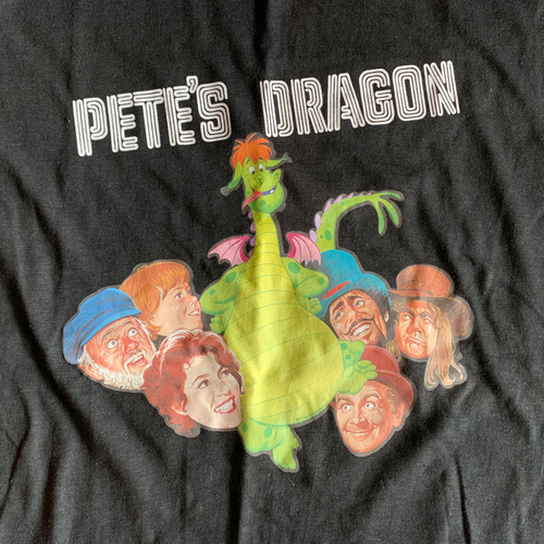 1977 VINTAGE 70s "PETE'S DRAGON" DISNEY MOVIE PROMO T-SHIRT MEN SZ S DEADSTOCK - Picture 3 of 8