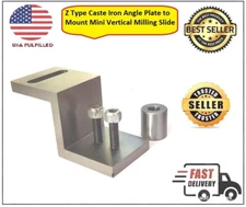 Z Type Caste Iron Angle Plate to Mount Mini Vertical Milling Slide-USA FULFILLED