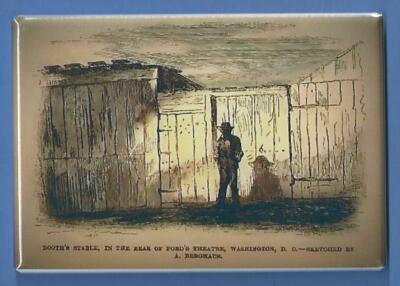 FORD THEATER *2X3 FRIDGE MAGNET* LINCOLN ASSASSINATION BOOTH JOHN WILKES MURDER 