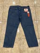 NEW NWT Men's 44X30 Wrangler Rustler Jeans Medium Wash Regular Fit Straight Leg