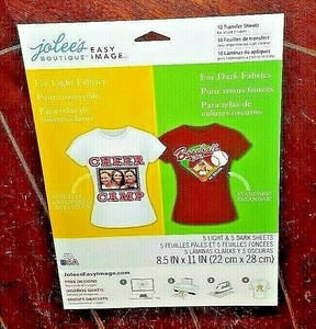 Jolee's Easy Image ~10 Transfer Sheets~ 5 Light &amp; 5 Dark Sheets #56 ...