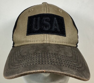 Grunt Style Hat USA Patch Logo Cap Snapback Trucker Cap Brown