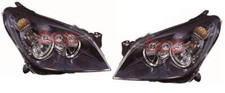 VAUXHALL ASTRA H MK5 04-07 BLACK HEADLIGHTS HEADLAMPS PAIR LEFT RIGHT LH RH