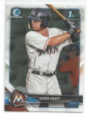 Aaron Knapp Miami Marlins 2018 Bowman Baseball Chrome Prospects Card