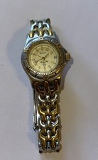 Bulova Ladies Marine Star Watch Two Tone Bracelet With Date Gently Used Works