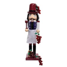 Kurt Adler 15-inch Wooden Wine Nutcracker