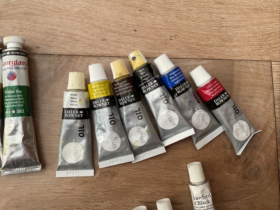 JOB LOT OF PART USED ARTIST’S OIL PAINT TUBES eBay