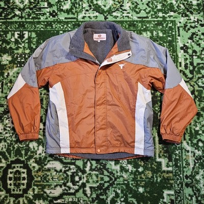 Vintage Texas Longhorns Jacket Mens Medium Orange Black NCAA Football Nike 90s