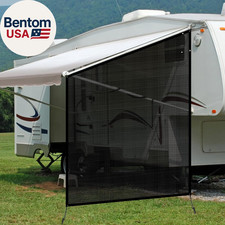 RV Awning Side Shade, 9'X7' RV Awning Side Shade Screen, Camper Sunshade Complet
