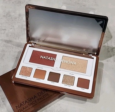 NATASHA DENONA GLAM FACE PALETTE (Dark) Eye & Cheek Essential Retail $62