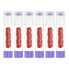 Solid Tempera Paints, 6 Pcs Washable Paint Sticks Paint Pens, Light Purple