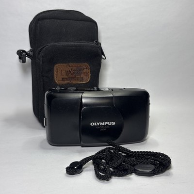 Olympus Stylus Zoom Black 35mm Film Camera Tested And Working