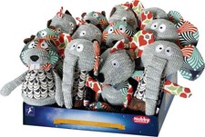 Nobby Hundespielzeug Patchwork Pl&uuml;schtier  23-25 cm  Hundespielzeug