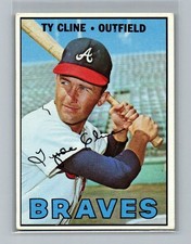 1967 Topps Ty Cline #591 High Number Baseball Card