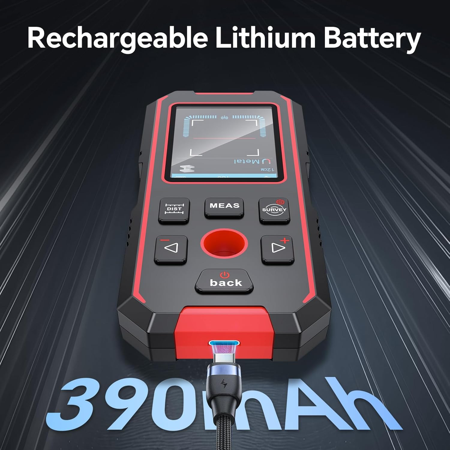 Stud Finder Wall Scanner, 3 in 1 Stud Finder & Laser Distance Meter & Digital Le