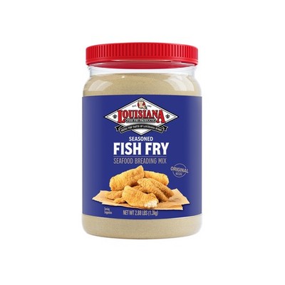 Louisiana Fish Fry Seasoned Fish Fry Seafood Breading Mix 2.88 Pound (Pack of...