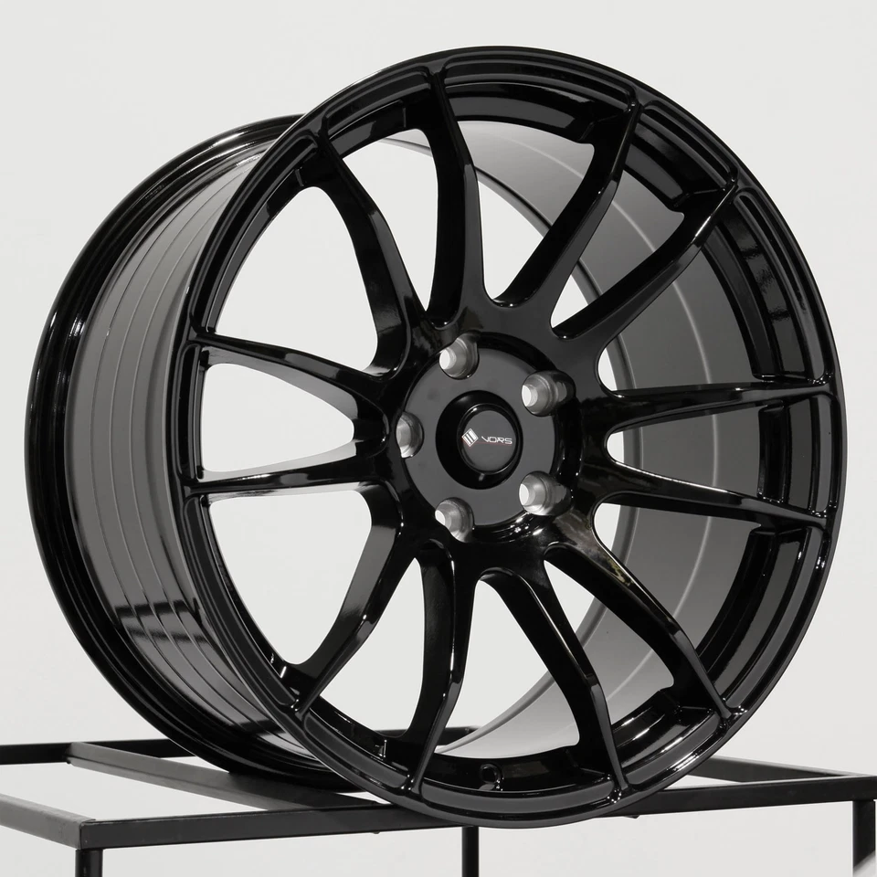 19x8.5/19x9.5 Black Wheels Vors TR10 5x114.3 35/35 (Set of 4)  73.1 - Image 2 of 4