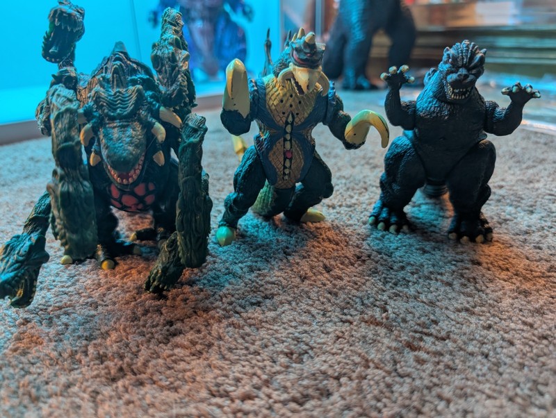 Godzilla Trendmaster Figure Lot Biollante Gigan Godzilla Untested