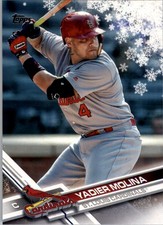 2017 Topps Walmart Holiday Snowflake #HMW131 Yadier Molina - BB
