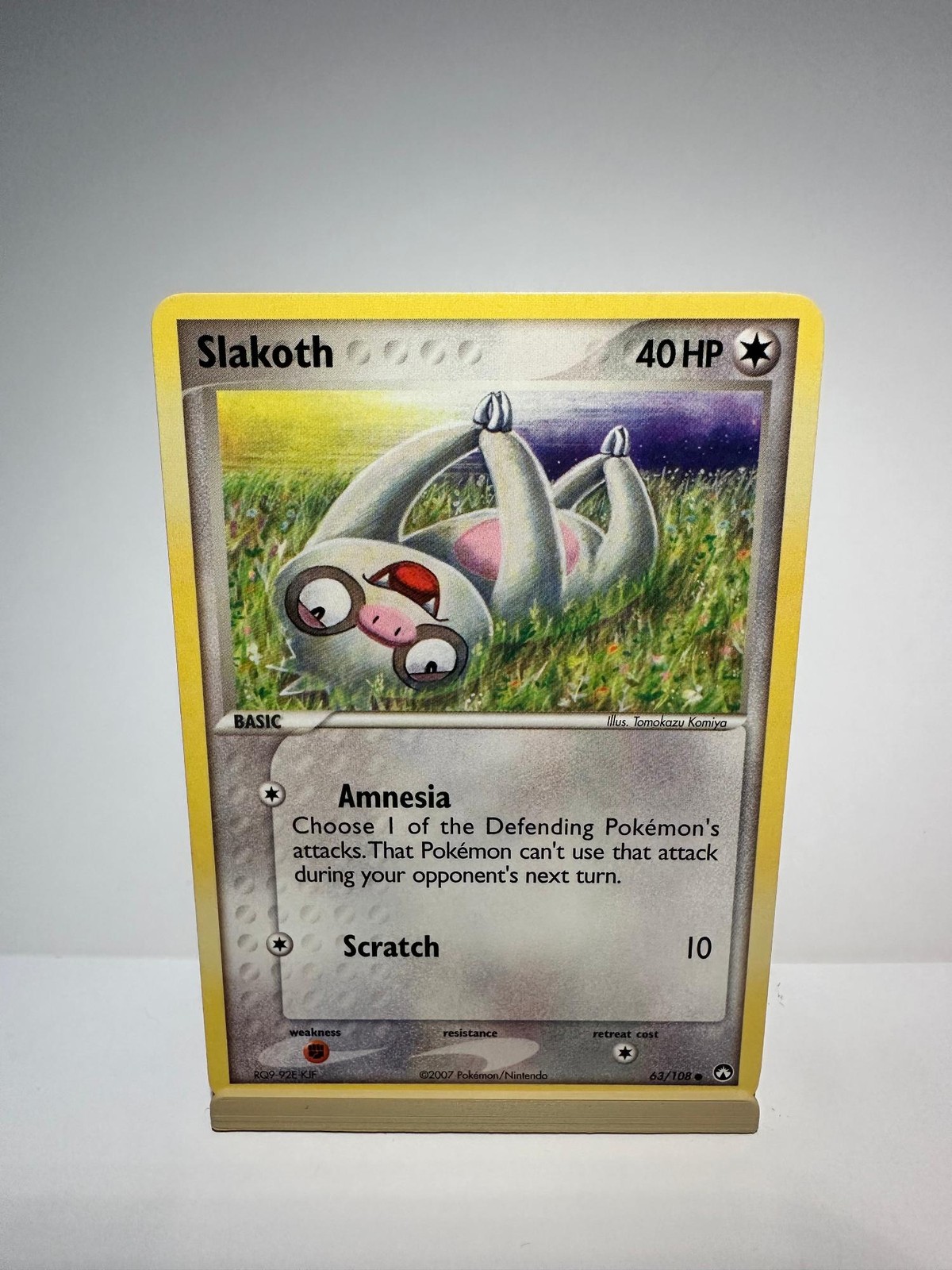 Slakoth 63/108 Common Power Keepers Pokemon Lightly Played