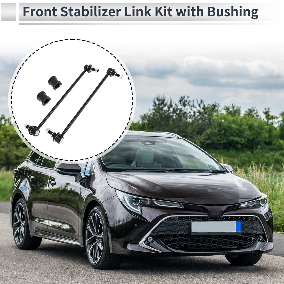 Front Stabilizer Bar Links with 2 Pcs Bushing for Toyota RAV4 No.K750043 1 Set - image 3 of 4