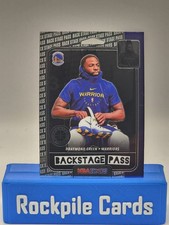 2019-20 Panini NBA Hoops Premium Stock - Back Stage Pass Draymond Green #1